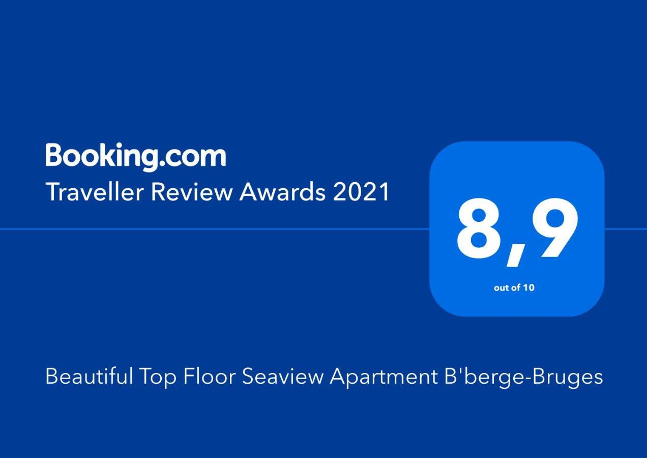 Beautiful Top Floor Seaview Studio Apartment B'Berge-Bruges Blankenberge Exterior foto