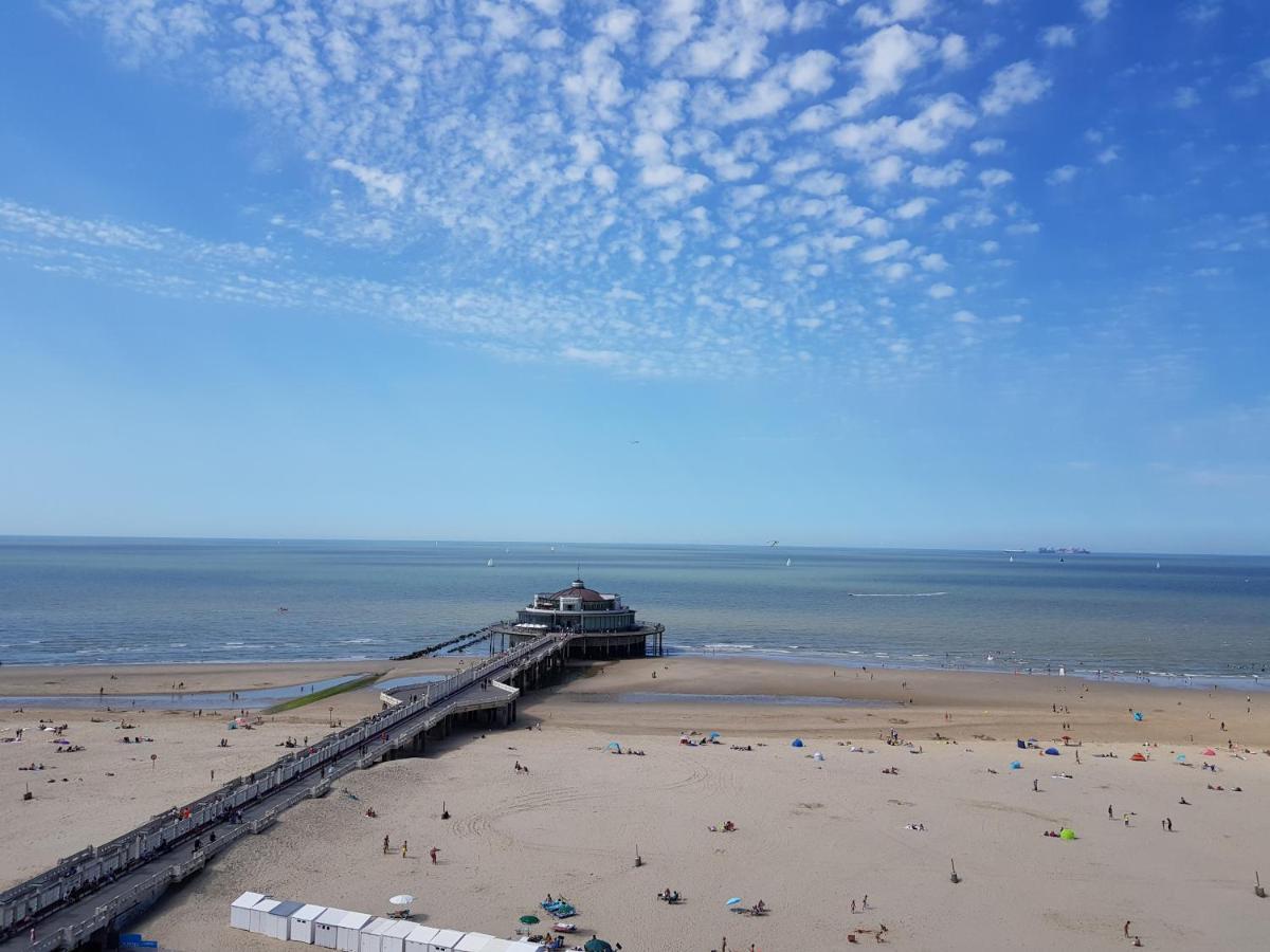 Beautiful Top Floor Seaview Studio Apartment B'Berge-Bruges Blankenberge Exterior foto